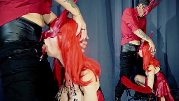 I feel his big cock in my tight throat and notice that my pussy is getting very wet