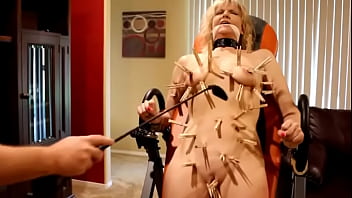 Clothes pins on my body