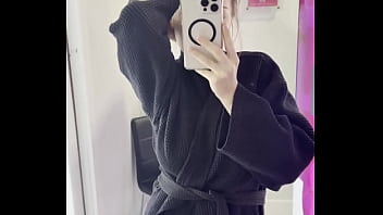 Robe feeling soft but my tits feel softer