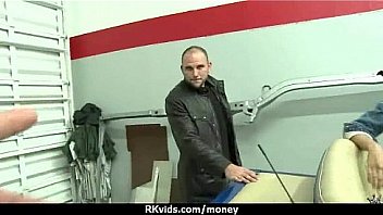 Amateur girl likes to suck cock for cash 6