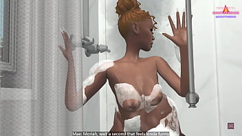 Mae fucks her step brother moriah in shower early morning while parents are home