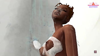 Mae fucks her step brother moriah in shower early morning while parents are home