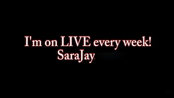 Cock loving sara jay sucks his balls & dick to make him cum hard