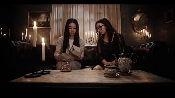 Nerdy vampire leana lovings bites rikako katayama asian babe transforms into pussy craving lesbian