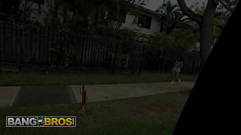 Bangbros serena sterling gets paid to flash her tits and take tony’s cock deep in the van