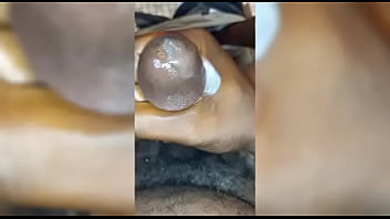 Handjob cum nut black nut