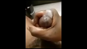 Handjob cum nut black nut