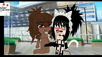 Una ragazza gacha mentre si masturba con un righello si fa inculare con un dildo a doppia estremità da una ragazza che passava di lì