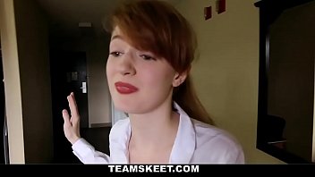 Girl blows guy then gets fucked and covered in cum