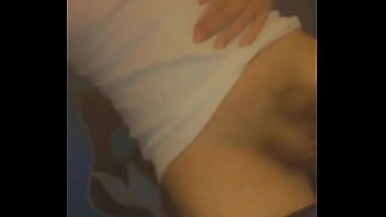 Teen shows his throbbing dick