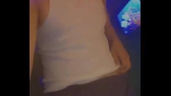 Teen shows his throbbing dick