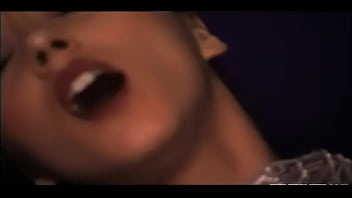 Big boobed angel dark in threeway sucking dicks for double facials