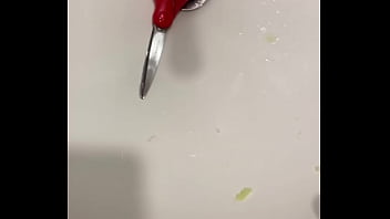 Stupid man fucks zucchini