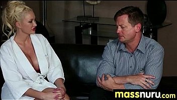 Lucky client gets a full service massage 5