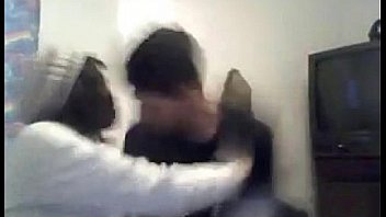 Beautiful ebony girl on webcam sucking cock