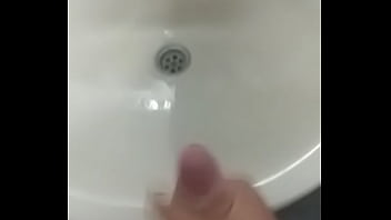 Cumshot in the bathroom Cumshot in the bathroom