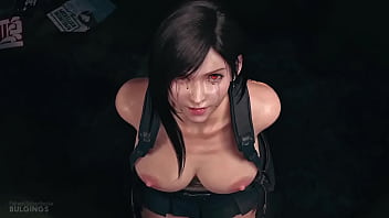 Ff7 remake tifa pukes on her knees