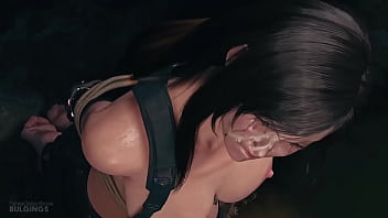 Ff7 remake tifa pukes on her knees