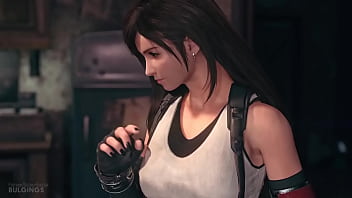 Ff7 remake tifa pukes on her knees