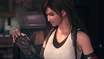 Ff7 remake tifa pukes on her knees