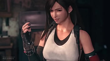 Ff7 remake tifa pukes on her knees