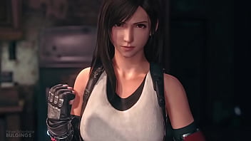 Ff7 remake tifa pukes on her knees