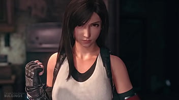 Ff7 remake tifa pukes on her knees