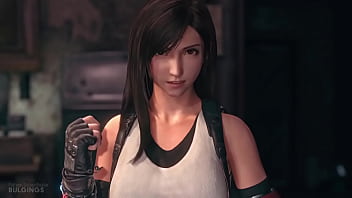 Ff7 remake tifa pukes on her knees