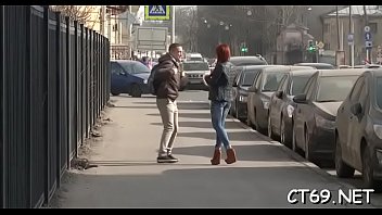 The erected and thick knob makes muff start squelching