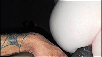 Jungle bunny stuffs bbc in both holes of a snow bunny anal