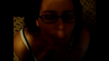 Sexy 18 year old gives hot blowjob