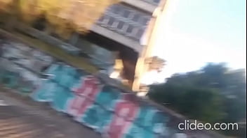 Giving a blowjob plain in daylight outdoors