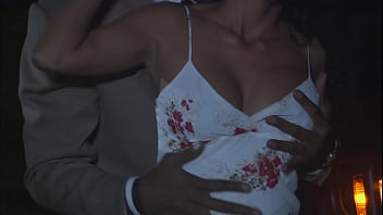 A milf fucked outdoor in the night