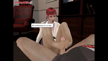 Secretary nylon footjob