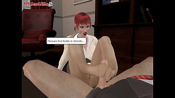 Secretary nylon footjob