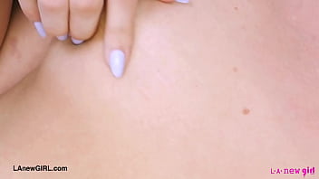 Confident & bold model naked close up