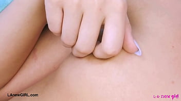 Confident & bold model naked close up