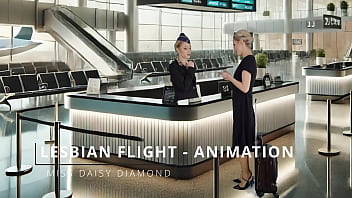 Pussy masturbation with the flight attendant in 1st class animation clone Pussy masturbation with the flight attendant in 1st class animation clone