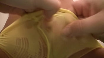 Jenny welch has sexy pantyhose tore off in pov lap dance