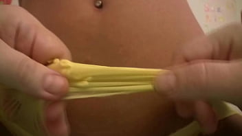 Jenny welch has sexy pantyhose tore off in pov lap dance