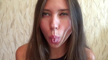 Long tongue ananta shakti licking and sucking dildo gb009