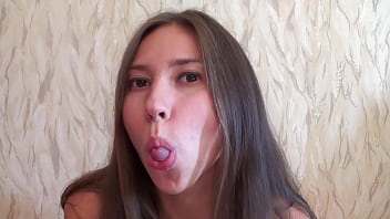 Long tongue ananta shakti licking and sucking dildo gb009