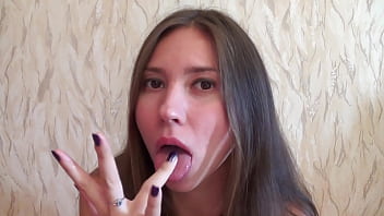 Long tongue ananta shakti licking and sucking dildo gb009
