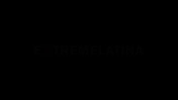 Loose asshole skinny latina playing with milk enema and self anal fisting