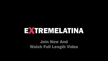 Loose asshole skinny latina playing with milk enema and self anal fisting