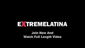 Loose asshole skinny latina playing with milk enema and self anal fisting