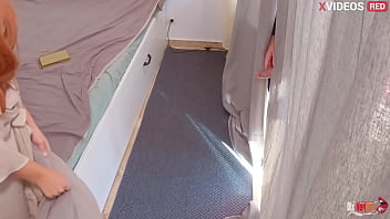 I take my dick out in front of my stepmom and she wants to suck it fucked her pussy and cum in her mouth