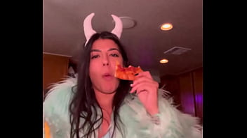 I’m actually a pizza eating monster disguised as a hot girl thanks for the invite party ajonesxxx