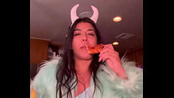 I’m actually a pizza eating monster disguised as a hot girl thanks for the invite party ajonesxxx