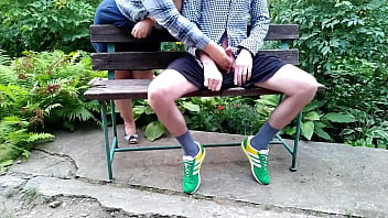 Mother in law flashed her tits in the park and made me cum again